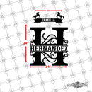 10 - Personalized Single Split Letter Wall Décor