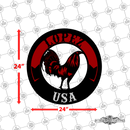 34 - Personalized Rooster Circular Wall Décor Color