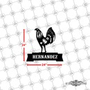 30 - Personalized Rooster Wall Décor