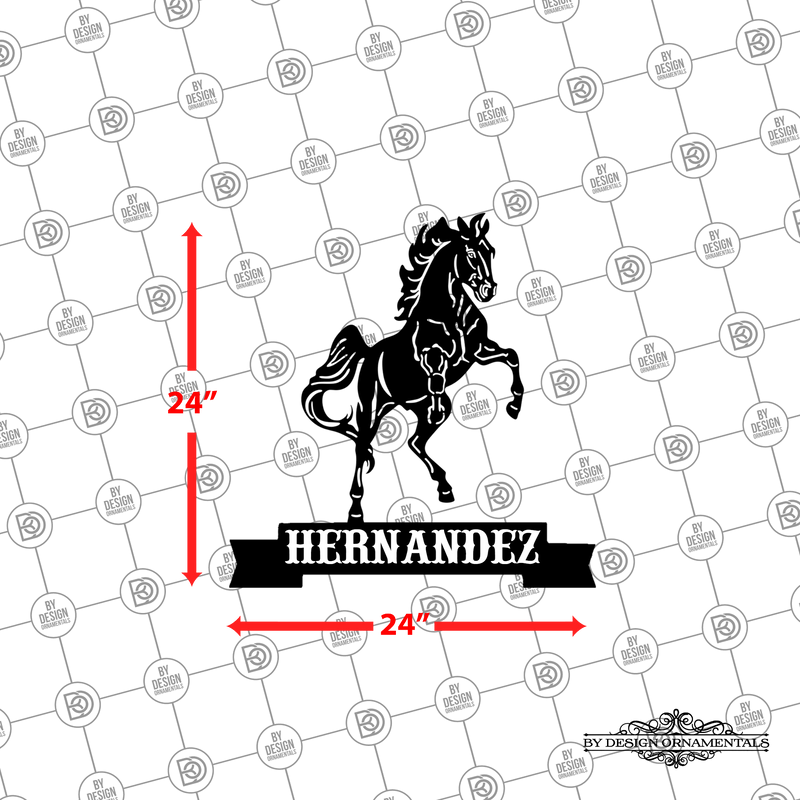 22 - Personalized Horse Wall Décor