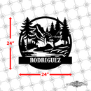 Personalized Rooster and Forest Hills Wall Décor