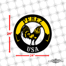 34 - Personalized Rooster Circular Wall Décor Color