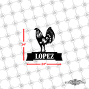 30 - Personalized Rooster Wall Décor