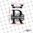 10 - Personalized Single Split Letter Wall Décor