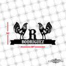 31 - Personalized Double Rooster Wall Décor