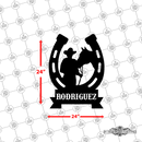 21 - Personalized Cowboy Horse Shoe Wall Décor