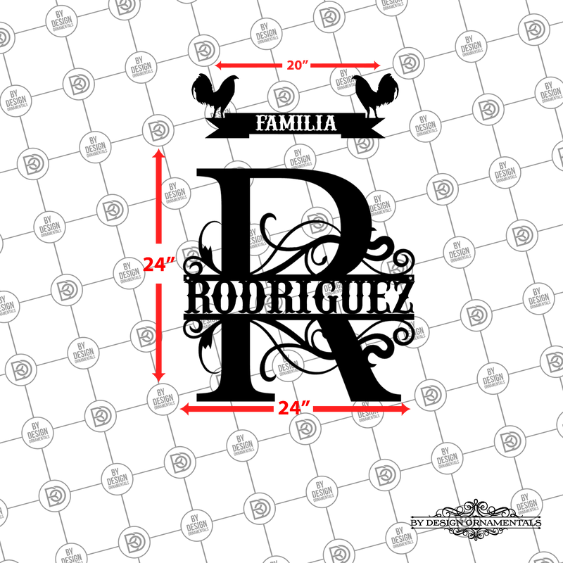 10 - Personalized Single Split Letter Wall Décor