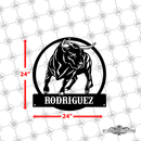 Personalized Bull Wall Décor