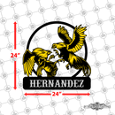 35 - Personalized 2 Roosters Fighting Wall Décor Color