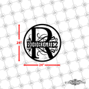 12 - Personalized Single Circular Split Letter Wall Décor