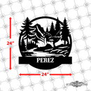 Personalized Rooster and Forest Hills Wall Décor