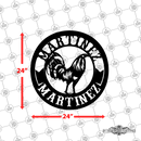 34 - Personalized Rooster Circular Wall Décor