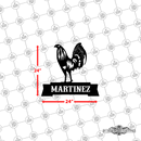 30 - Personalized Rooster Wall Décor