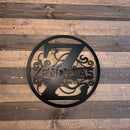 12 - Personalized Single Circular Split Letter Wall Décor