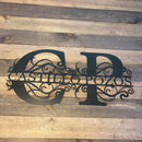 11 - Personalized Double Split Letter Wall Décor