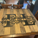 11 - Personalized Double Split Letter Wall Décor