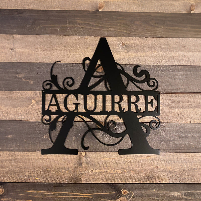 10 - Personalized Single Split Letter Wall Décor