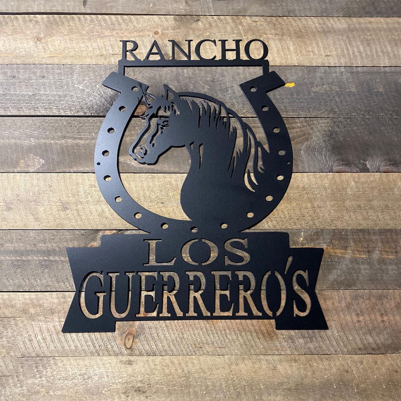 20 - Personalized Rancho Horse Wall Decor