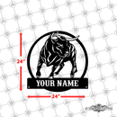 Personalized Bull Wall Décor
