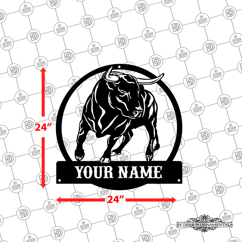 Personalized Bull Wall Décor