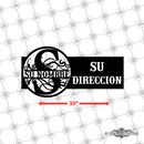 14 - Personalized Circular Split Letter Address Wall Décor