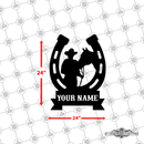 21 - Personalized Cowboy Horse Shoe Wall Décor