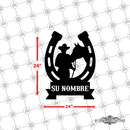 21 - Personalized Cowboy Horse Shoe Wall Décor