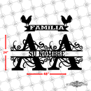 11 - Personalized Double Split Letter Wall Décor