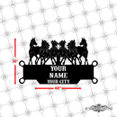 23 - Personalized Horses Wall Décor