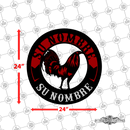 34 - Personalized Rooster Circular Wall Décor Color