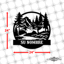 Personalized Rooster and Forest Hills Wall Décor