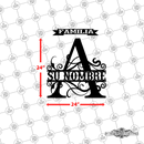 10 - Personalized Single Split Letter Wall Décor